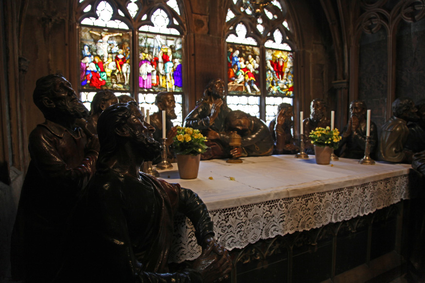 Abendmahlsgruppe im Freiburger Münster