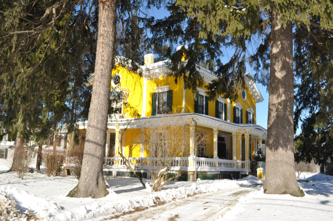 Yellow House somewhere in America